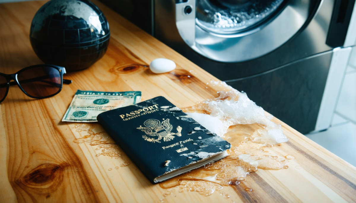 découvrez les conséquences d'un passeport détrempé ou lavé en machine sur vos voyages et apprenez comment éviter ces problèmes pour voyager sereinement.