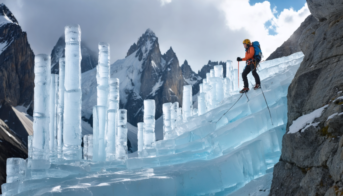 découvrez les « ice flutes » en alpinisme : apprenez comment elles se forment et maîtrisez les techniques essentielles pour les escalader en toute sécurité.