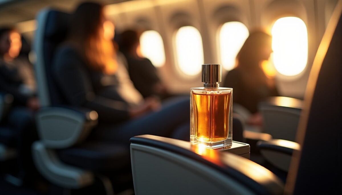 Parfum en avion : quelles règles pour la cabine et la soute ?